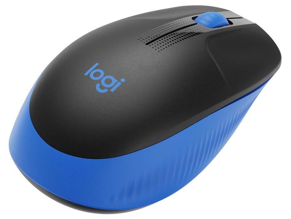 Мышь беспроводная Logitech M190, 1000dpi, оптическая светодиодная, USB, синий (910-005907)