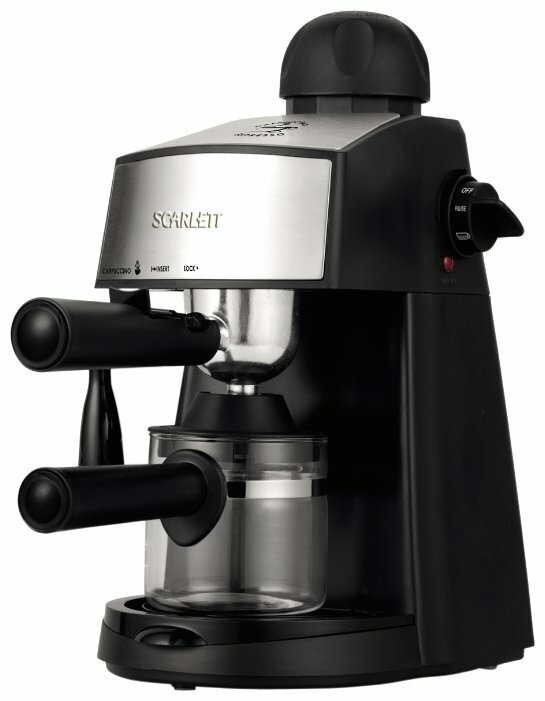 

Кофеварка рожковая Scarlett SC-CM33004, молотый, 240мл/240мл, ручной капучинатор, черный/серебристый, 800Вт, SC-CM33004