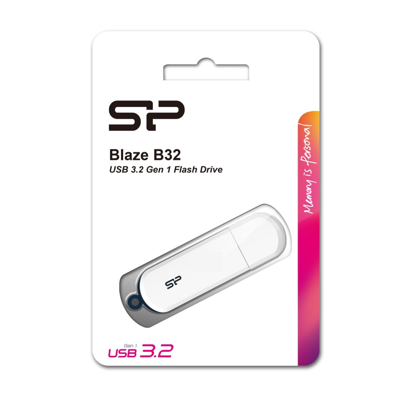 

Флешка 128Gb USB 3.2 Silicon Power Blaze B32, белый (SP128GBUF3B32V1W), B32