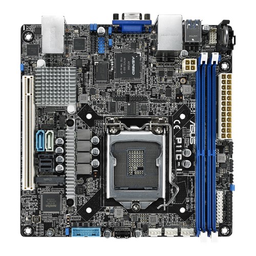 

Материнская плата ASUS P11C-I, 1xSocket1151, iC242, 2xDDR4, PCI-Ex16, 1xM.2-PCI-E/SATA, 6SATA3 RAID 0/1/5/10, 2GLAN, 4xUSB 3.1, VGA, mini-ITX, Retail (90SB06T0-M0UAY0), P11C-I