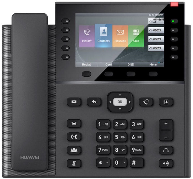 

VoIP-телефон Huawei CLOUDLINK 7960, 6 линий, цветной дисплей, черный (50083440), CLOUDLINK 7960