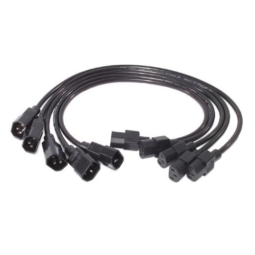 

Кабель-удлинитель питания IEC-320-C14-IEC-320-C13, 10A, 60см, черный APC (AP9890) 5шт