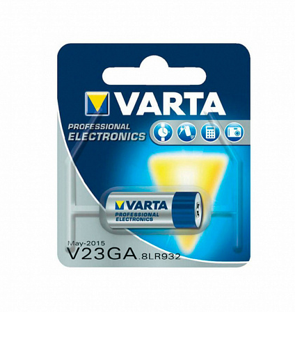 

Батарейка Varta V23GA, A23 (23A, LR23A, V23GA), 12V, 1 шт. (04223101401)