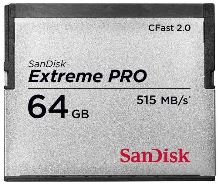Карта памяти 64Gb CFast 2.0 Sandisk Extreme Pro (SDCFSP-064G-G46D)
