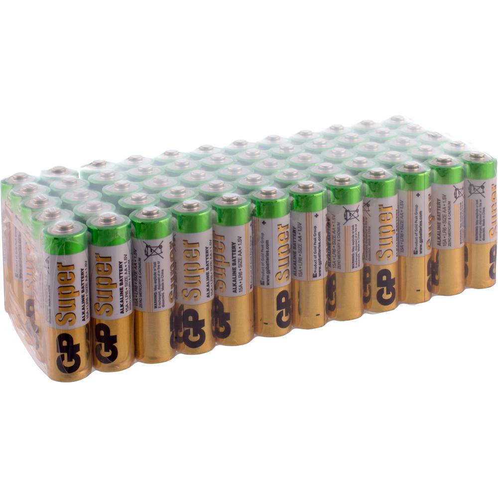 Батарейка GP Super, AA (LR06/15А), 1.5V, 60 шт