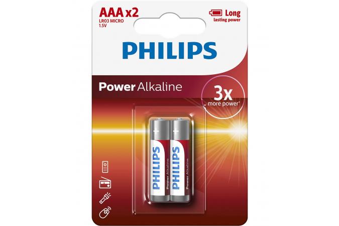 Батарея PHILIPS Power Alkaline AAA