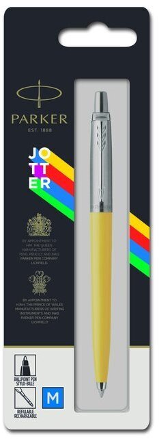 

Ручка шариковая автомат Parker Originals Jotter ORIGINALS YELLOW CT, стержень: Mblue, синий, металл/пластик, блистер (2076056), Jotter ORIGINALS YELLOW CT, стержень: Mblue