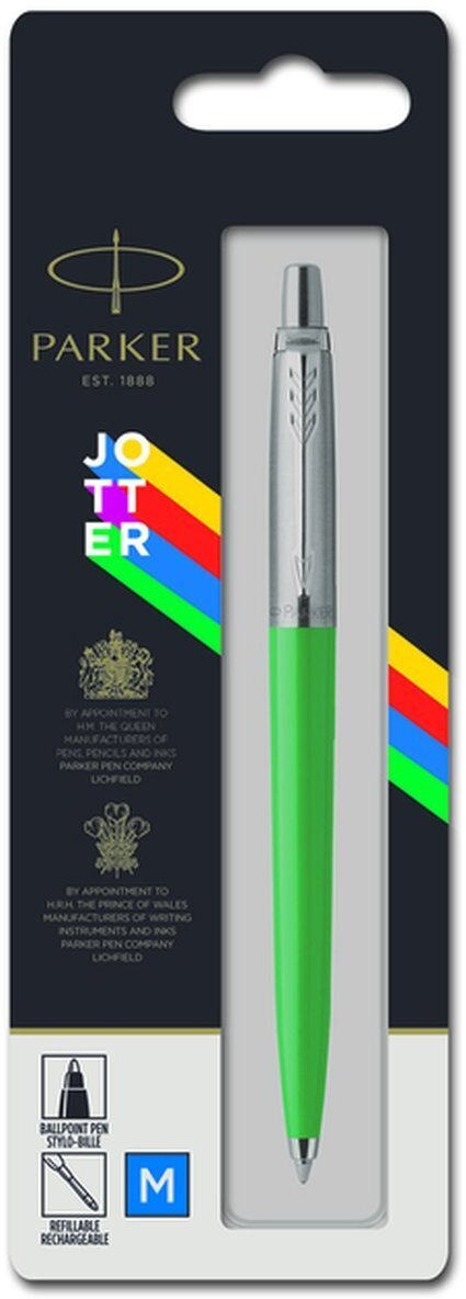 

Ручка шариковая автомат Parker Originals Jotter ORIGINALS GREEN CT, синий, металл/пластик, блистер (2076058), Jotter ORIGINALS GREEN CT