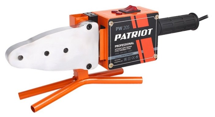 Аппарат для сварки пластиковых труб Patriot PW-205, 2 кВт, 300°C