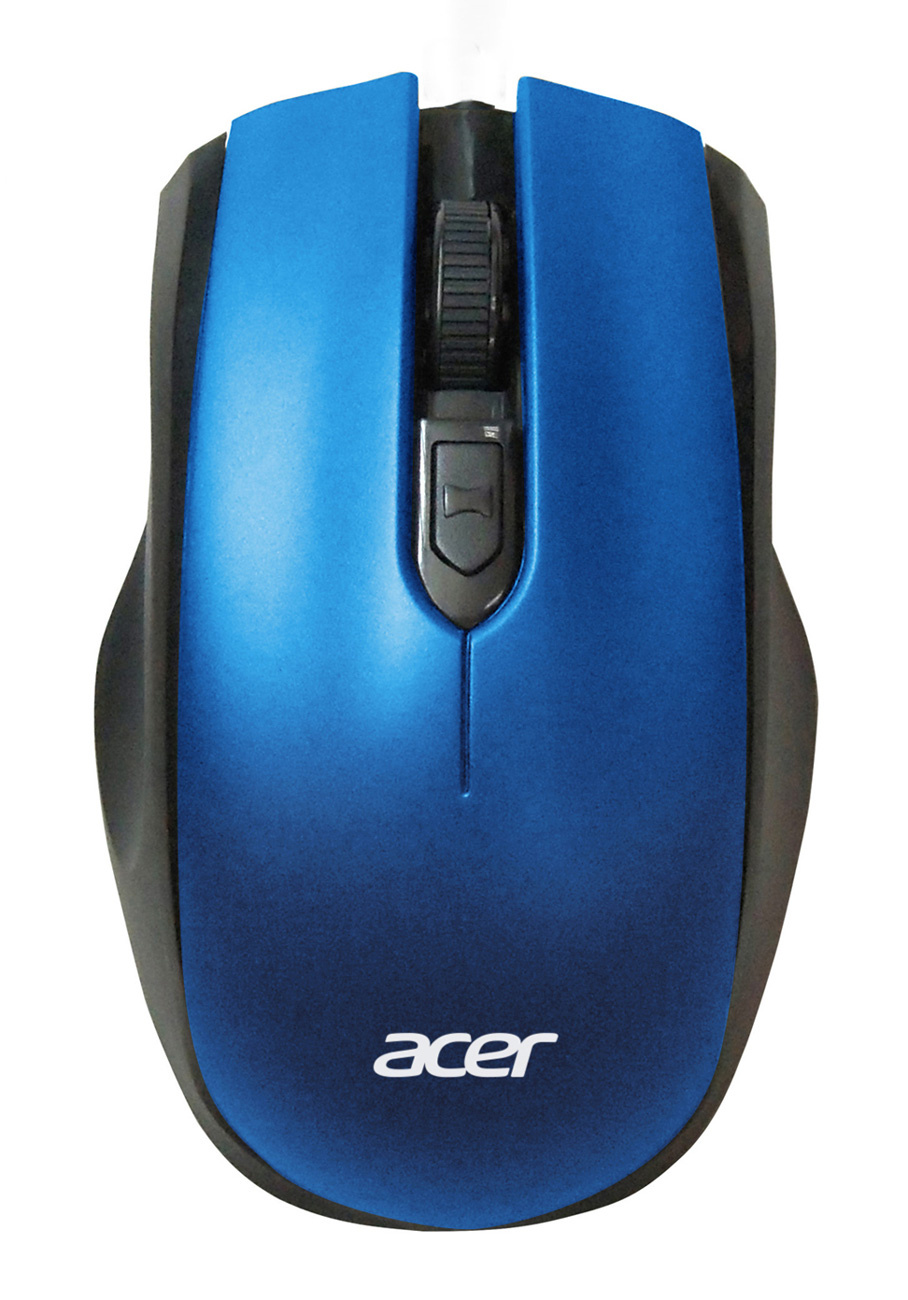 Мышь беспроводная ACER OMR031, 1600dpi, оптическая светодиодная, Wireless, USB, черный/синий (ZL.MCEEE.008)