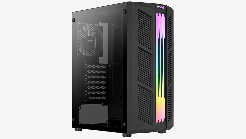 Корпус AeroCool Prime-G-Bk-v1, ATX, Midi-Tower, 2xUSB 3.0, черный, без БП (4710562756319)