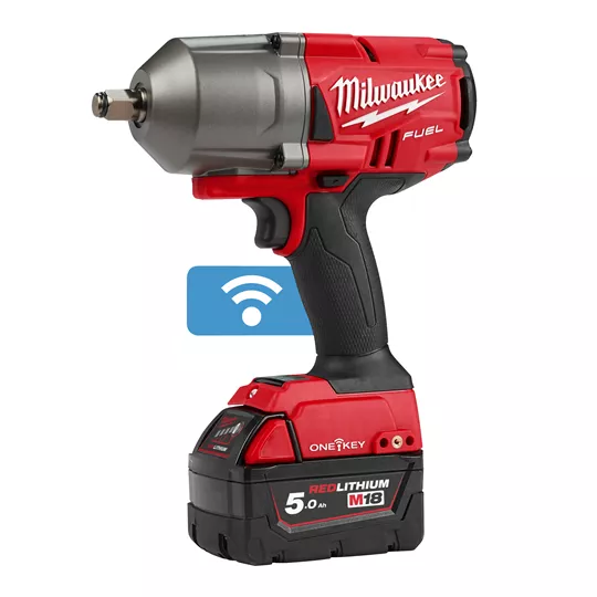 Гайковерт Milwaukee M18 ONEFHIWF12-502X, аккумуляторный, ударный, 1898 Н·м, квадрат 1/2