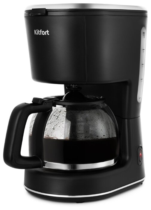 

Кофеварка капельная Kitfort КТ-734, 900 Вт, кофе молотый, 1.4 л/1.2 л, черный (КТ-734), КТ-734