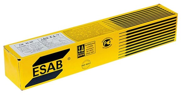 

Электроды ESAB OK 46.00, d= 3мм, L= 350мм, для ручной дуговой сварки, назначение: низкоуглеродистая сталь, коробка, 5.3кг, OK 46.00