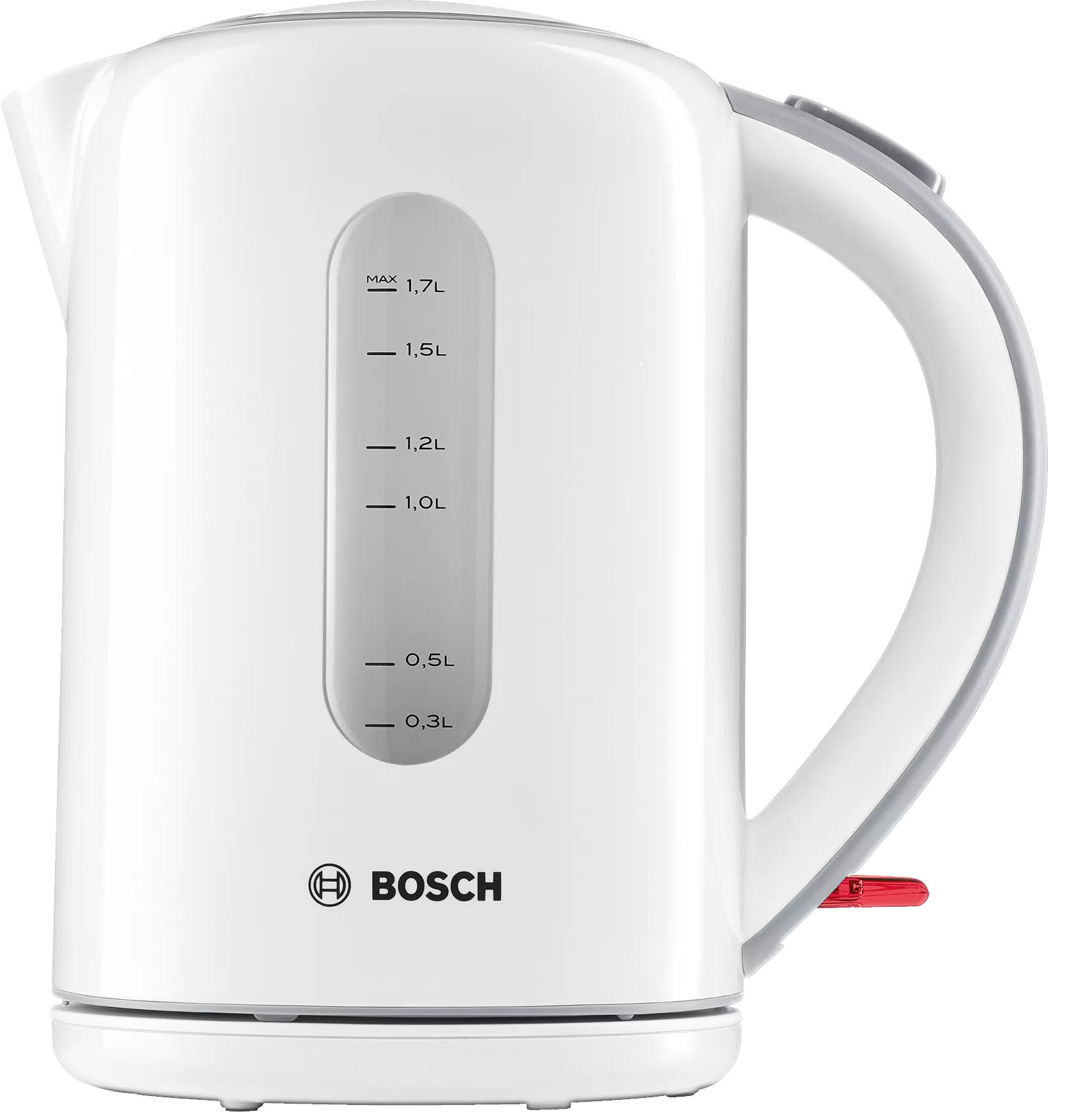 

Чайник Bosch TWK7601 1.7л. 2.2 кВт, пластик, белый/серый, TWK7601