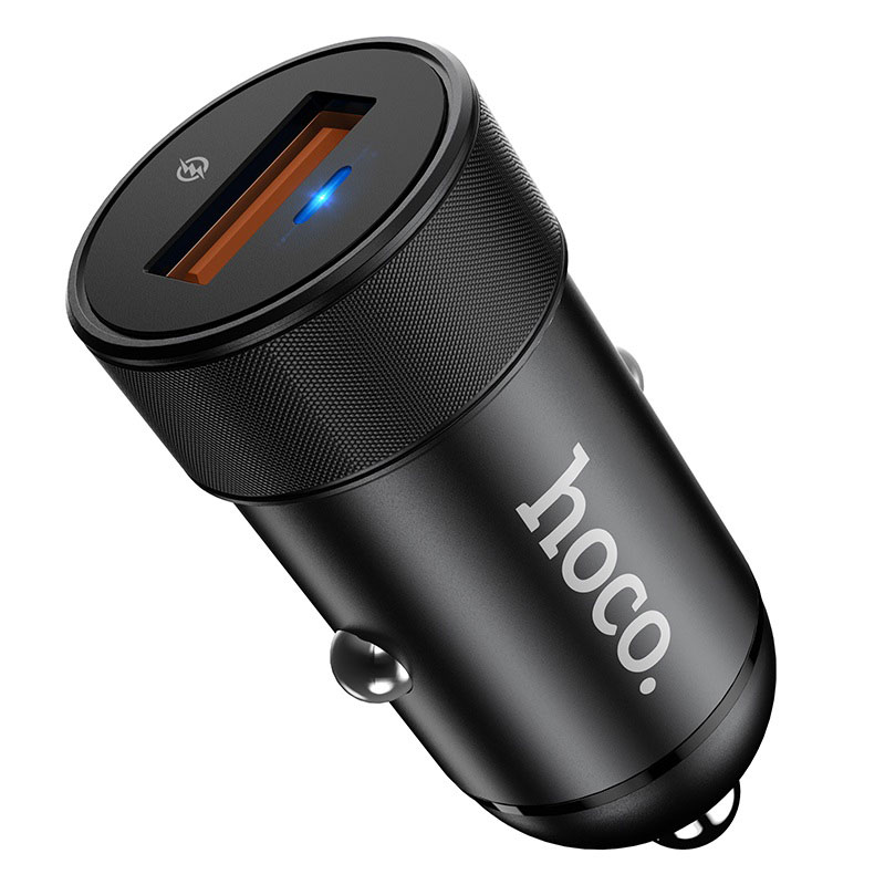 

Автомобильное зарядное устройство Hoco Flash Power Z32A, USB, 4А, QC, черный (6931474717788), Z32A