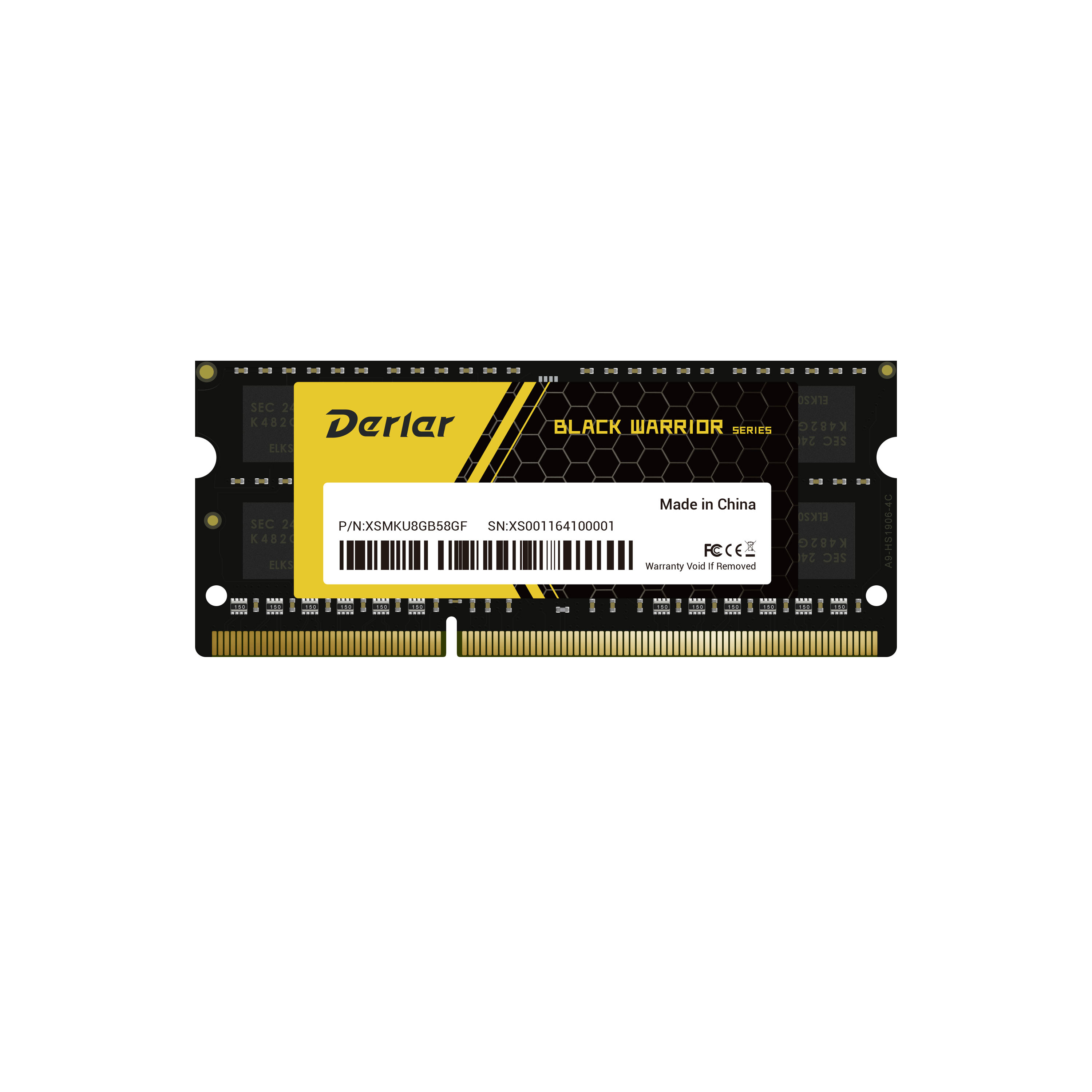 

Память DDR3L SODIMM 8Gb, 1600MHz, CL11, 1.35V Derlar Black Warrior (8GB-1600-NBW), 8GB-1600-NBW