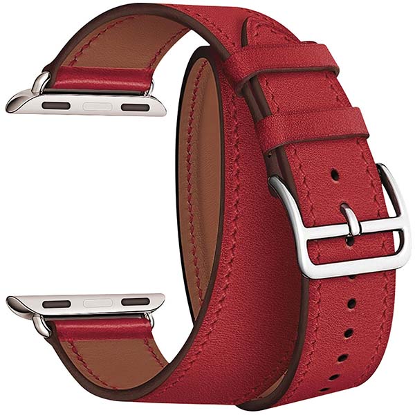 

Ремешок Lyambda Meridiana для Apple Watch, кожа, красный (LWA-01-40-RD)