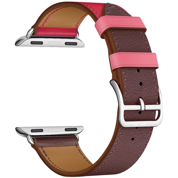 

Ремешок Lyambda Maia для Apple Watch, кожа, бургунди (LWA-03-44-BRR)