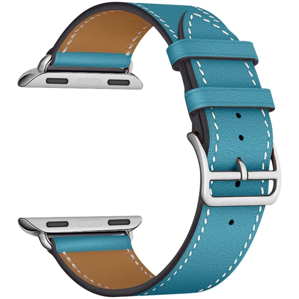 

Ремешок Lyambda Mintaka для Apple Watch, кожа, бирюзовый (LWA-02-44-LBL)