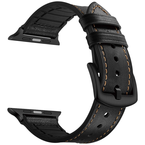 

Ремешок Lyambda Antares для Apple Watch, кожа, черный (LWA-10-40-BK)
