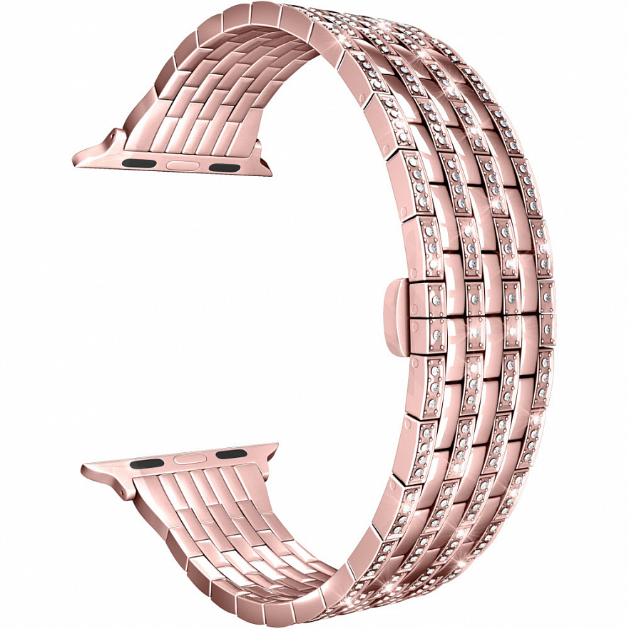 Ремешок Annet Mancini для Apple Watch 38/40 mm, нержавеющая сталь, розовое золото (LWA-07-40-RG)