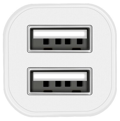 

Автомобильное зарядное устройство Hoco Z12, 2xUSB, 2.4А, кабель Lightning 8-pin, белый (6957531050537), Z12