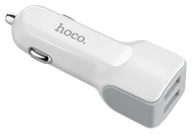 

Автомобильное зарядное устройство Hoco Grand Style Z23, 2xUSB, 2.4А, кабель microUSB, белый (6957531078029), Z23