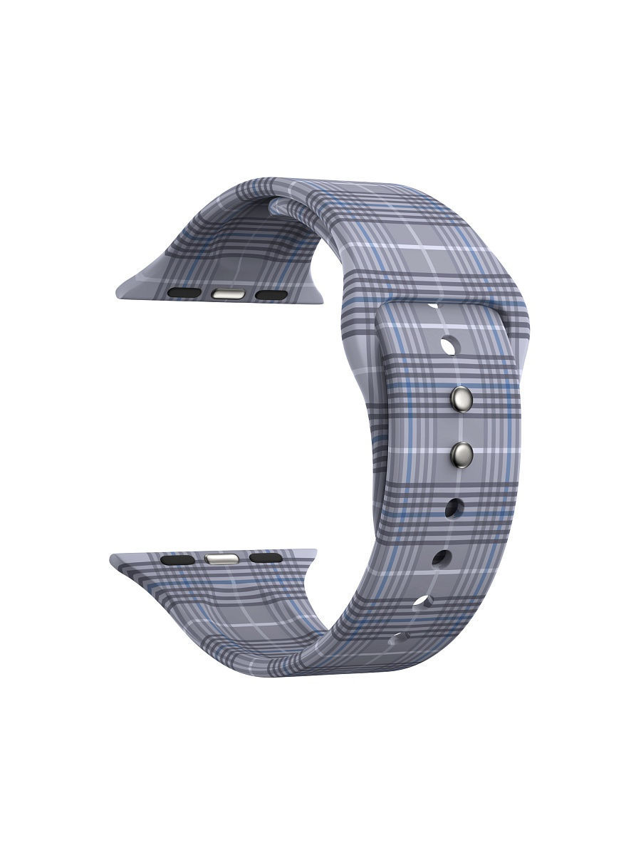 

Ремешок Lyambda Urban для Apple Watch, силикон, белый/черный (DSJ-10-207A-44)