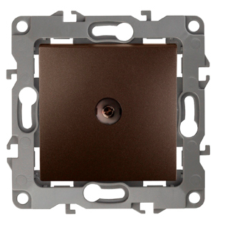 Розетка Lanmaster (LAN-EC45x45-TV-BRZ)