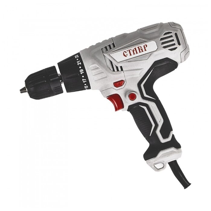 

Дрель-шуруповерт Ставр ДШС-10/450, сетевой, 450Вт, 35 Н·м, 750 об/мин, быстрозажимной патрон, 1.4кг, ДШС-10/450