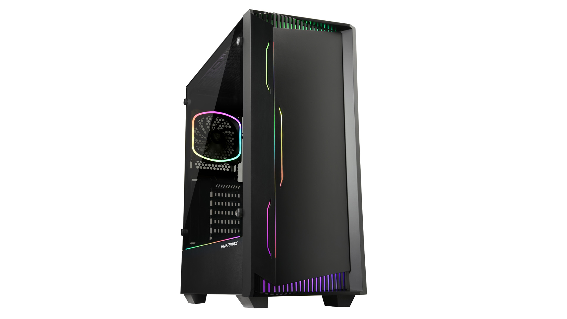 Корпус Enermax LIBLLUSION LL30 , ATX, Mid-Tower, 2xUSB 3.2, черный, Без БП (ECA-LL30-M1BB-ARGB)