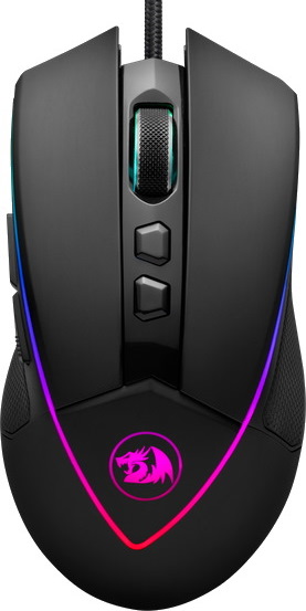 

Мышь проводная Redragon Emperor, 12400dpi, оптическая лазерная, USB, черный (78323), Emperor