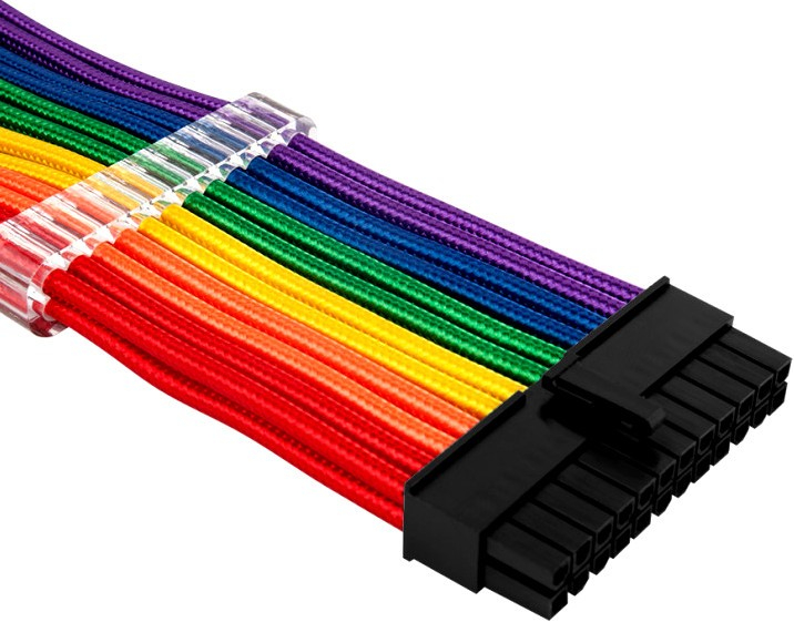 

Комплект кабелей-удлинителей для БП 1STPLAYER, 1x24pin ATX, 2xP8(4+4)pin EPS, 2xP8(6+2)pin PCI-E (FP_RB-001)