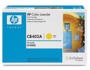 

Картридж лазерный HP 642A/CB402A, желтый, 7500 страниц, оригинальный для Color LaserJet CP4005dn / CP4005n, 642A