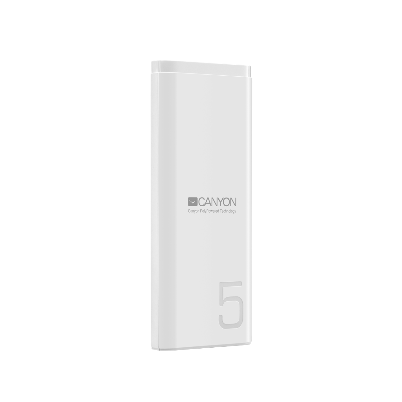 

Портативный аккумулятор (Powerbank) Canyon CNE-CPB05W, 5000mAh, 1xUSB, 2.1A, Type-C, белый (CNE-CPB05W), CNE-CPB05W