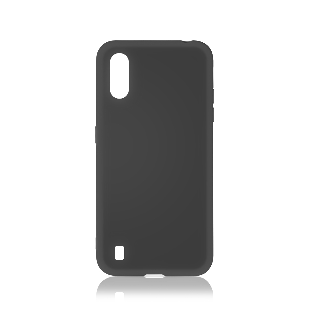 

Чехол-накладка DF с микрофиброй для смартфона Samsung Galaxy M01, силикон, черный (sOriginal-15)