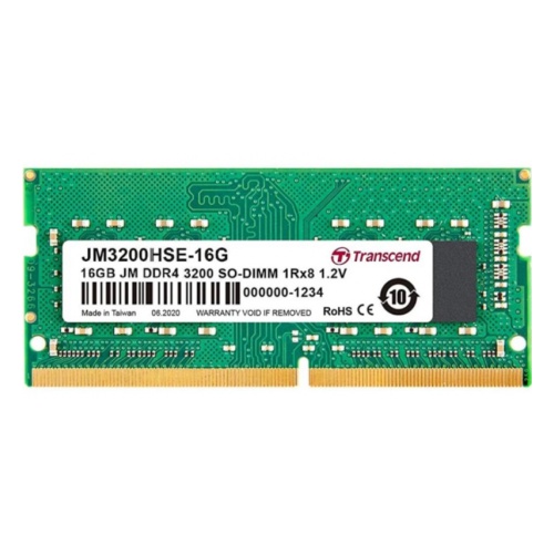 

Память DDR4 SODIMM 16Gb, 3200MHz, CL22, 1.2 В, Transcend, JetRam (JM3200HSE-16G), JM3200HSE-16G