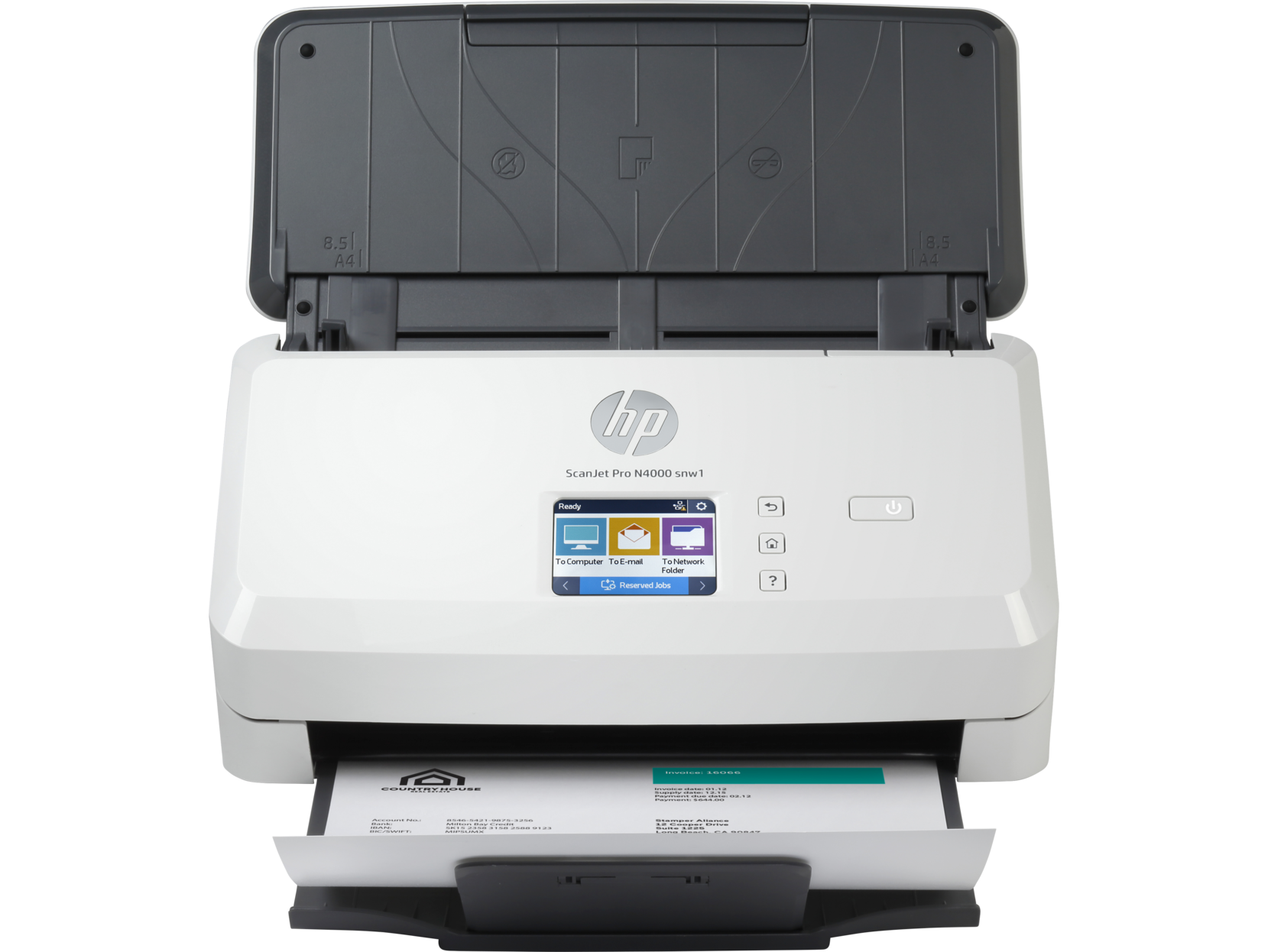 Сканер протяжный HP ScanJet Pro N4000, A4
