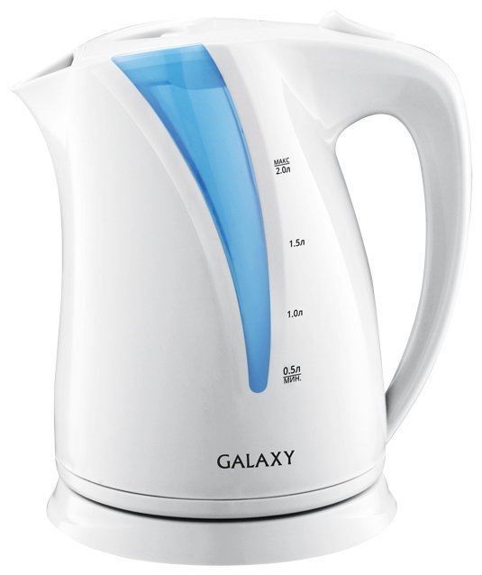 

Чайник GALAXY GL0203 2л. 2200Вт, закрытая спираль, пластик, белый (GL0203), GL0203