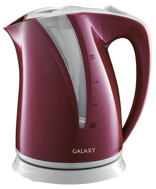 

Чайник GALAXY GL0204 2л. 2200Вт, закрытая спираль, пластик, бордовый (GL0204), GL0204