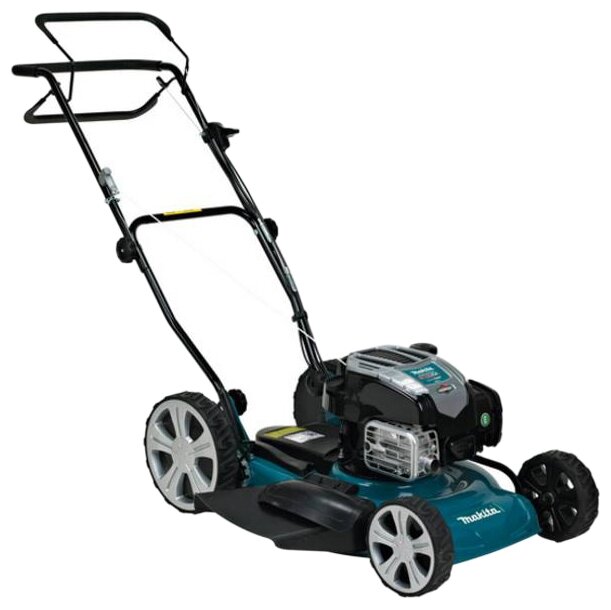 

Самоходная газонокосилка Makita PLM5121N2, бензиновая, 3.5 л.с., ширина скашивания 51см, высота скашивания 25мм-70мм, объем травосборника, 31кг, PLM5121N2
