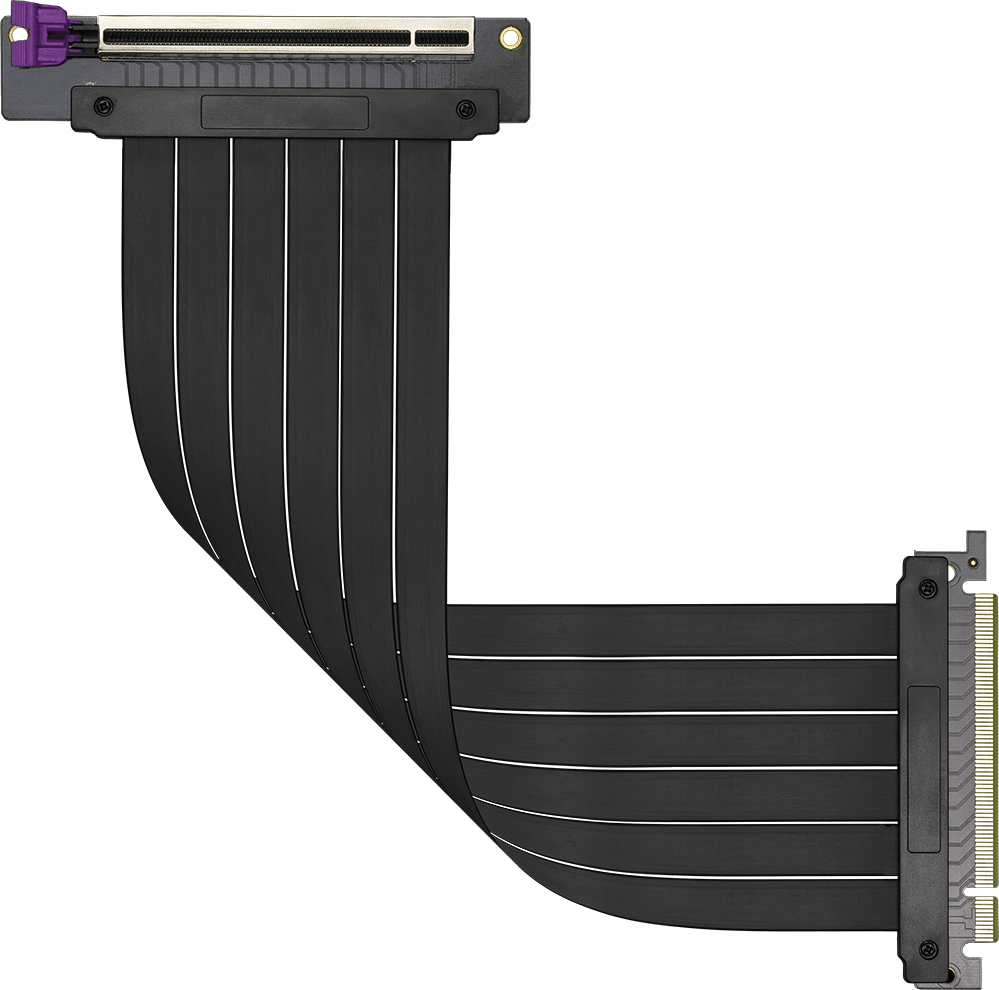 Переходник-удлинитель (адаптер) PCI-Ex16(M)-PCI-Ex16(F), экранированный, 300 mm, черный Cooler Master (MCA-U000C-KPCI30-300)