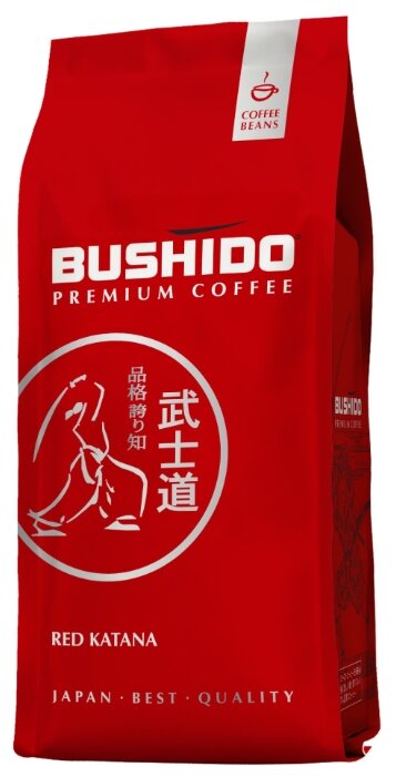 Кофе в зернах Bushido Red Katana 1 кг, средняя обжарка, 100% арабика (BU10004007)