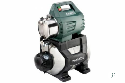 Электрический водяной насос Metabo HWW 4500/25 Inox Plus, 1300Вт, насосная станция, центробежный, производительность 4.5 м³/час, глубина погружения 8м, 16.2кг (600973000)