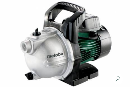 Электрический водяной насос Metabo P 2000 G, 450Вт, поверхностный, центробежный, производительность 2 м³/час, глубина погружения 8м, 7.6кг (600962000)