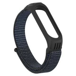 

Ремешок No name для Xiaomi Mi Band 3/4/5, нейлон, джинсовый