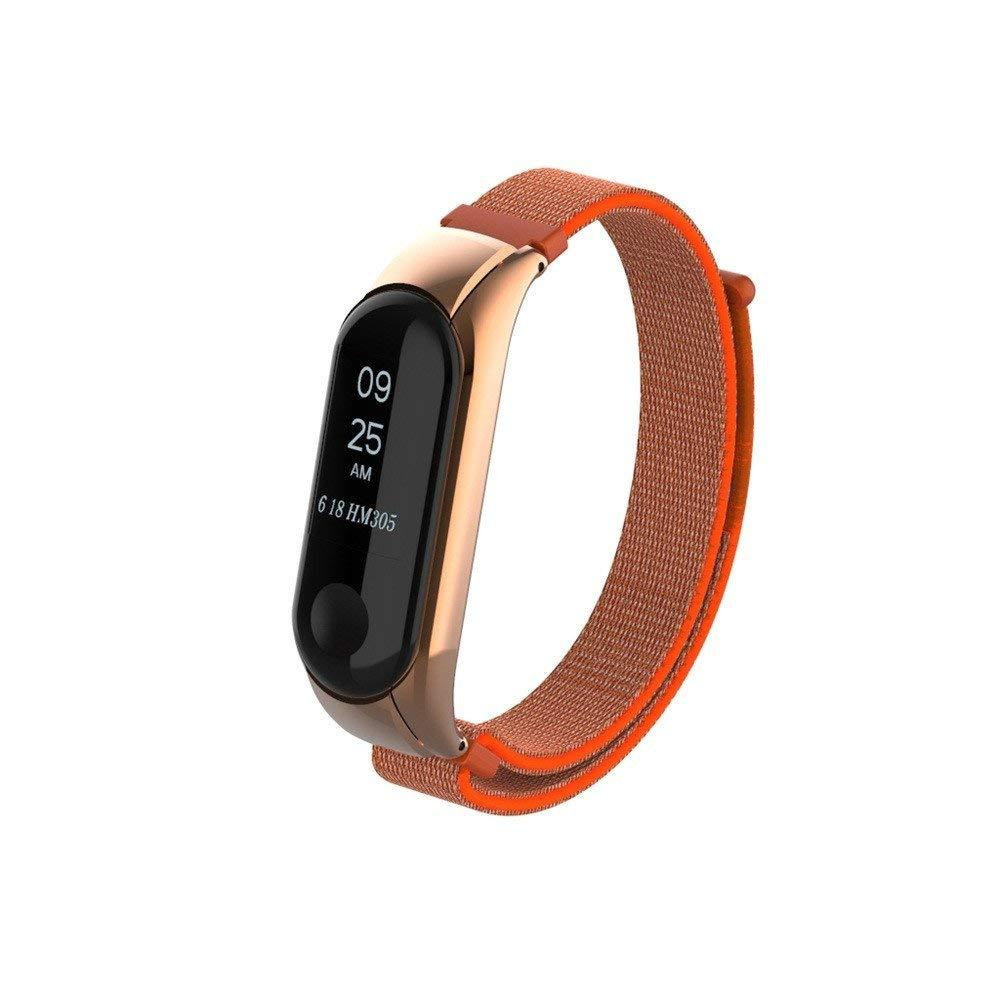 

Ремешок No name для Xiaomi Mi Band 3/4/5, нейлон, оранжево-серый, Серый/оранжевый