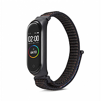 

Ремешок No name для Xiaomi Mi Band 3/4/5, нейлон, черный