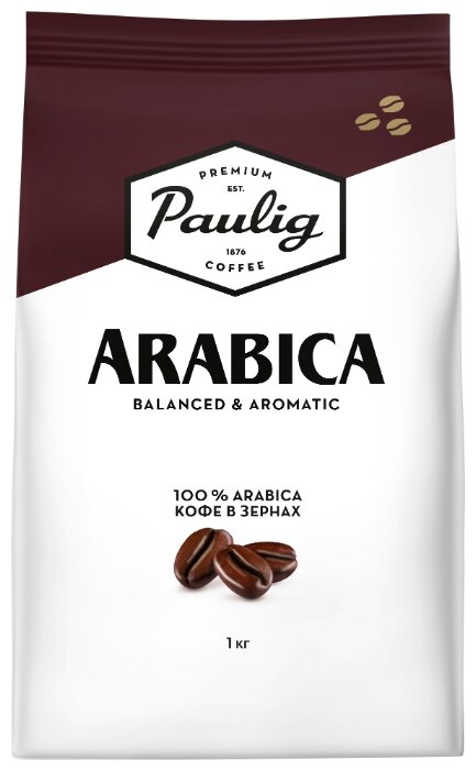 

Кофе в зернах Paulig Arabica 1кг, средняя обжарка, 100% арабика (16282/16316), Arabica